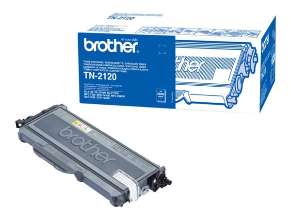 Brother TN2120 - Svart - original - tonerpatron - for Brother DCP-7030, 7040, 7045, HL-2140, 2150, 2170, MFC-7320, 7440, 7840; Justio DCP-7040