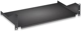 Intellinet 19" Cantilever Shelf, 2U, Fixed, Depth 400mm, Max 25kg, Black, Three Year Warranty - Hylla för rack - svart, RAL 9005 - 2U - 19"