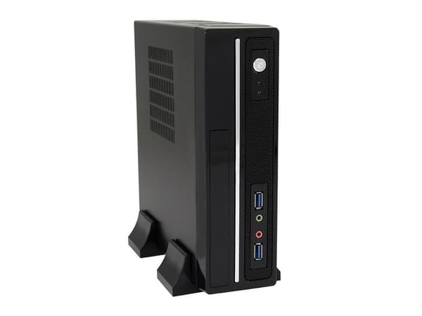 LC Power LC-1350mi - SFF - mini-ITX - strømadapter 75 watt - svart - USB/lyd