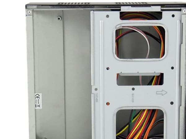 LC Power LC-1350mi - SFF - mini-ITX - strømadapter 75 watt - svart - USB/lyd