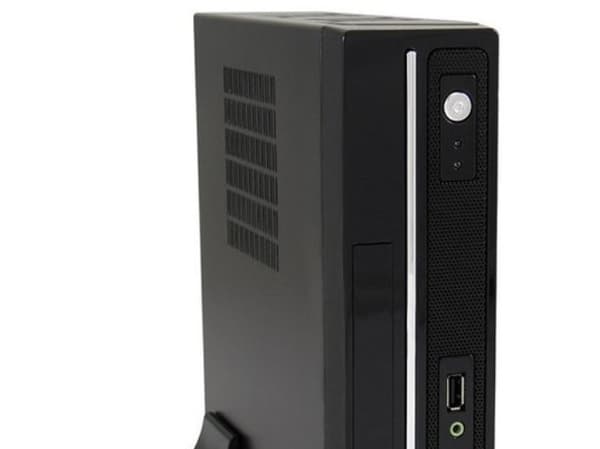 LC Power LC-1350mi - SFF - mini-ITX - strømadapter 75 watt - svart - USB/lyd