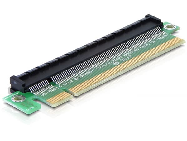 Delock PCIe Extension Riser Card x16 > x16 - Kort för stigare
