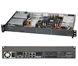 Supermicro SC504 203B - Rackmonterbar 1U - mini-ITX - ikke-driftsutskiftbar 200 watt - svart