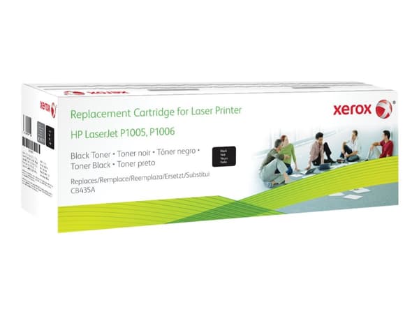 Xerox Svart tonerkassett. Motsvarar HP CB435A. Passar till HP LaserJet P1002/P1003/P1004/P1005/P1006/P1009