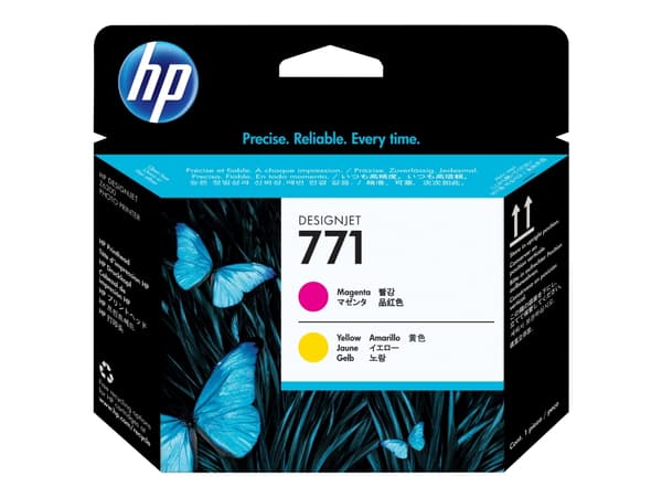 HP 771, HP DesignJet Z6200 Photo Printer series, Mustesuihku, Magenta, Keltainen, CE018A, Singapore, 28 mm
