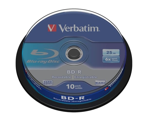 Verbatim BD-R SL 25GB 6 x 10 Pack Spindle, 25 GB, BD-R, Akseli, 10 kpl