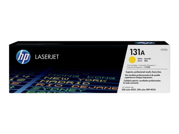 HP 131A - Gul - original - LaserJet - tonerpatron (CF212A) - for LaserJet Pro 200 M251n, 200 M251nw, 200 M276nw, MFP M276n, MFP M276nw