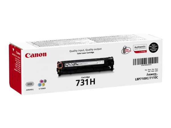 Canon 731 BK H - Høykapasitets - svart - original - tonerpatron - for i-SENSYS MF623Cn, MF628Cw