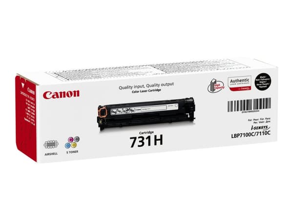 Canon 731 BK H - Høykapasitets - svart - original - tonerpatron - for i-SENSYS MF623Cn, MF628Cw