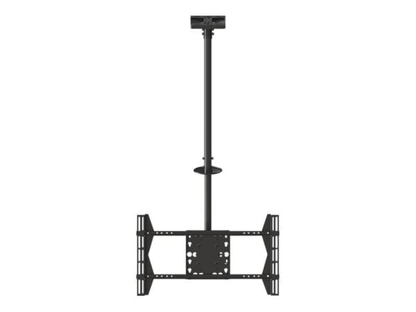 Multibrackets M Public Ceilingmount Large Single - Monteringssats (takplatta, lutande takmontering, VSA-adapter) - för LCD-display - stål - svart - s