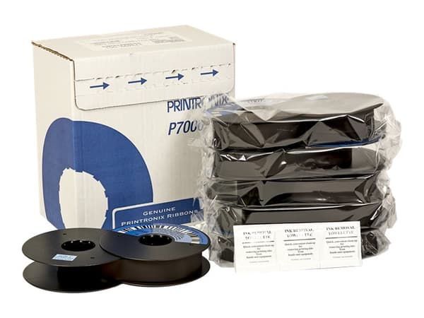 Printronix Ultra Capacity - 6-pack - svart - färgband - för Line Matrix P7005, P7010, P7205, P7215, P7220