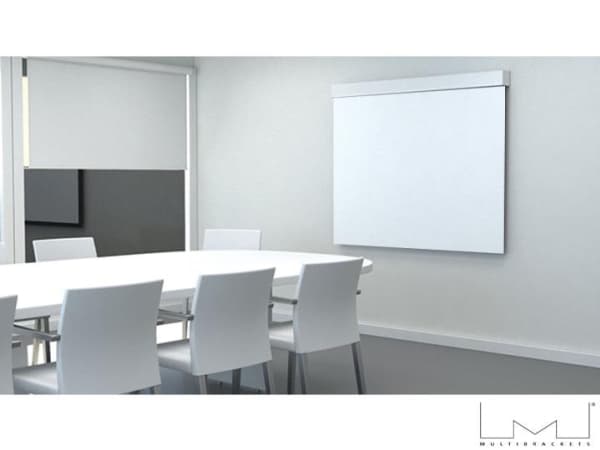 Multibrackets M Manual Projection Screen - Projeksjonsskjerm - takmonterbar, veggmonterbar - 80" (203 cm) - 1:1 - Matte White - hvit