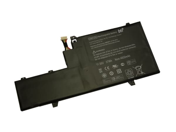 BTI - Batteri til bærbar PC - litiumion - 3-cellers - 4953 mAh - for HP EliteBook x360 1030 G2 Notebook