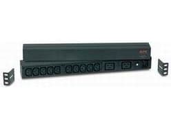 APC Basic Rack-Mount PDU - Grenuttag (kan monteras i rack) - AC 208/230 V - ingång: IEC 60320 C20 - utgångskontakter: 12 - 1U - svart