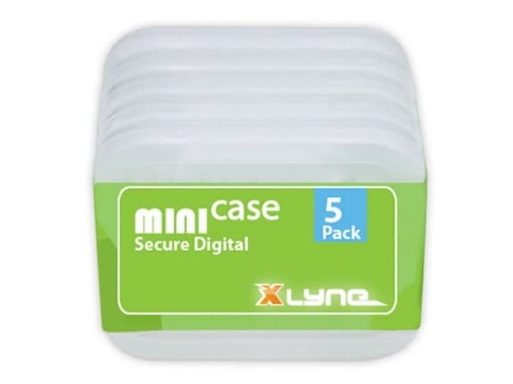 xlyne 177568, 1 kort, SD, Plast, Transparent, Dammresistent, Stöttålig, 5 styck