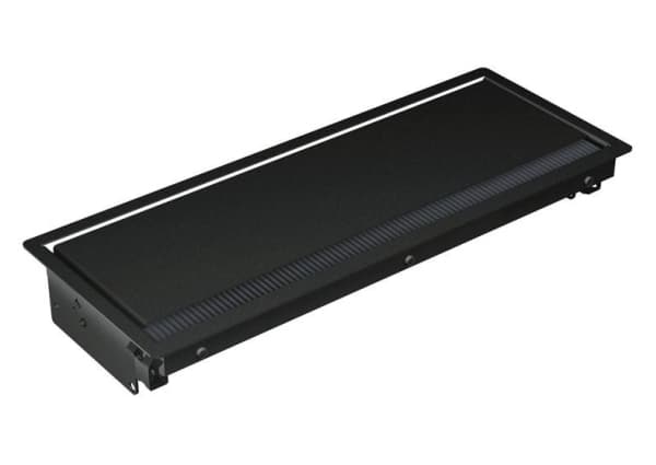 Bachmann CONI long - Fluktmonteringsboks for strømforsyningslist - svart, RAL 9005