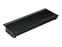 Bachmann CONI long - Fluktmonteringsboks for strømforsyningslist - svart, RAL 9005