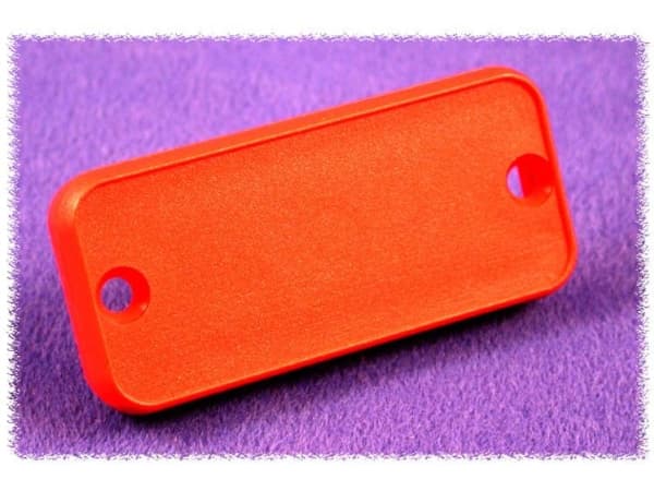 Hammond Electronics 1455CPLRED Endeplade (L x B x H) 8 x 54 x 23 mm ABS Rød 2 stk