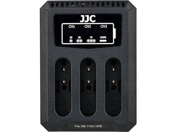 JJC kameralader Trippel usb-lader for Olympus Li-90b Li-92b / Ricoh Db-110