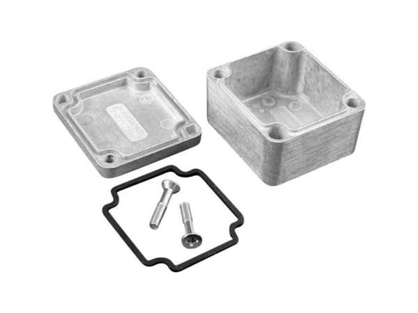 Hammond Electronics 1550Z101GASKET Tætning Silikone Sort (L x B x H) 50 x 45 x 2 mm 2 stk