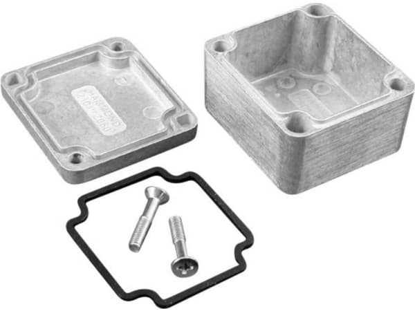 Hammond Electronics 1550Z101GASKET Tætning Silikone Sort (L x B x H) 50 x 45 x 2 mm 2 stk
