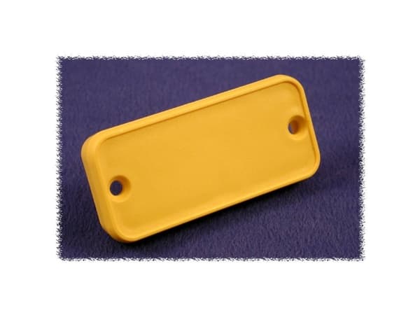 Hammond Electronics 1455RPLY-10 Endeplade (L x B x H) 8 x 160 x 30.5 mm ABS Gul 10 stk