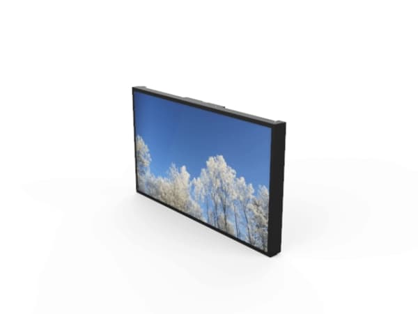 HI-ND Wall Casing EASY 75" Landscape - Monteringssett (hylster) - for LCD-skjerm - metall - svart, RAL 9005 - skjermstørrelse: 75" - monteringsgrense