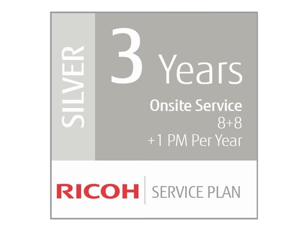 Ricoh Scanner Service Program 3 Year Silver Service Plan for Fujitsu Low-Volume Production Scanners - Utökat serviceavtal (förlängning) - material oc