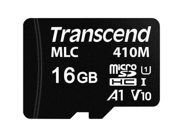 Transcend 410M, 16 GB, MicroSDHC, Klasse 10, MLC, 95 MB/s, 30 MB/s