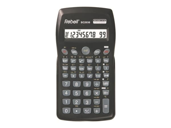 Rebell SC2030, Lomme, Vitenskaplig, 10 sifre, 1 linjer, Batteri, Sort Sort
