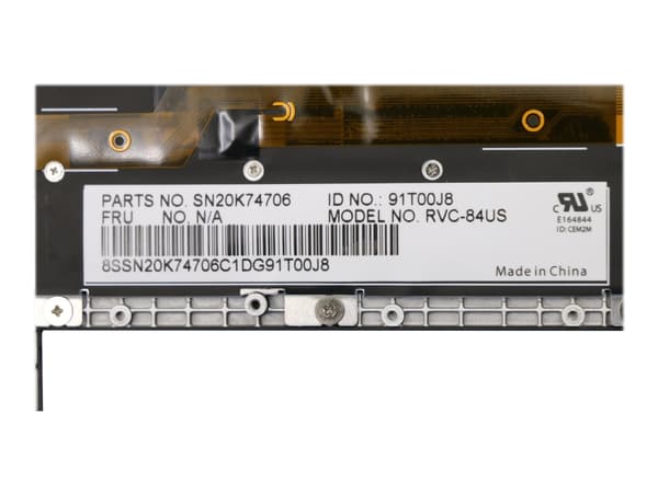 Chicony - Erstatningstastatur for bærbar PC - med ClickPad, Trackpoint - bakbelysning - QWERTY - USA - FRU - med toppdeksel - for ThinkPad X1 Carbon