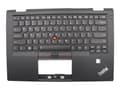 Miniatyrbilde 1 av 5: Chicony - Erstatningstastatur for bærbar PC - med ClickPad, Trackpoint - bakbelysning - QWERTY - USA - FRU - med toppdeksel - for ThinkPad X1 Carbon