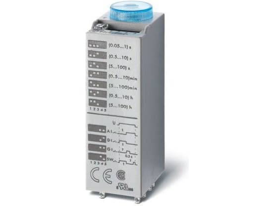 Finder 85.04.0.024.0000 Tidsrelä Multifunktionellt 24 V/DC, 24 V/AC 10 st Tidsintervall: 0,05 s - 100 h 4 x växling
