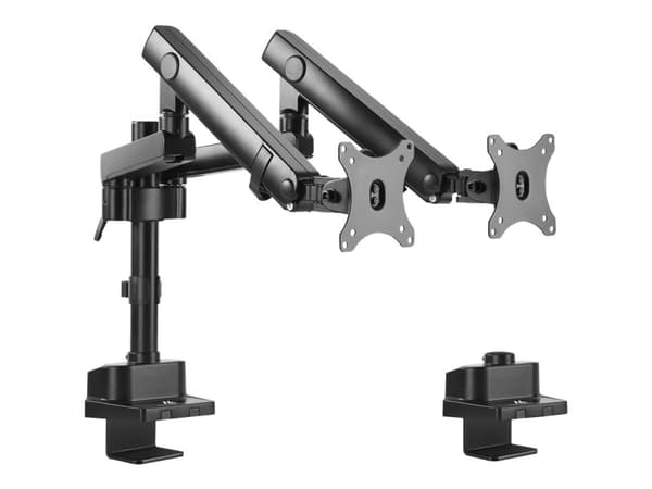 Maclean MC-812 - Monteringssats - för 2 LCD-bildskärmar - aluminium, stål - skärmstorlek: 17"-32" - disk-monteringsbar