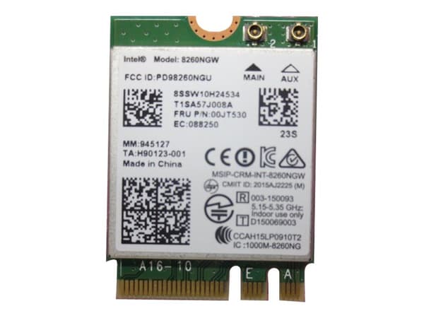 Intel - Nettverksadapter - M.2 Card - Wi-Fi 5, Bluetooth 4.2 - FRU - for Thinkpad 13 (1st Gen); ThinkPad L460; P50; T460; X1 Carbon (5th Gen); ThinkP