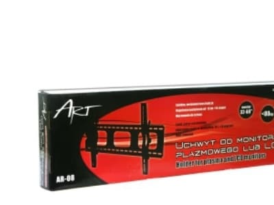 ART AR-08 - Monteringssats (lutningsbart väggfäste) - för platt panel - metall - svart - skärmstorlek: 32"-60" - väggmonterbar