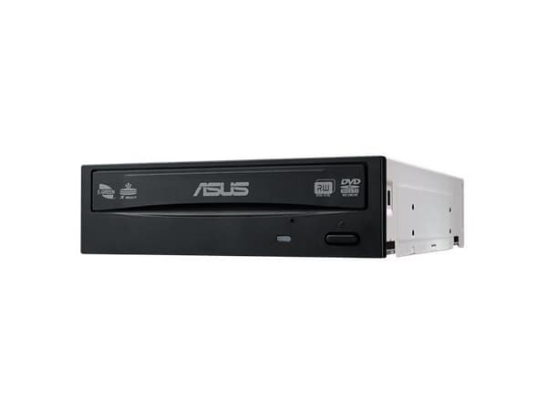 ASUS DRW-24D5MT, Musta, Pysty/vaaka, Työpöytä, DVD Super Multi-DL, SATA, CD, CD-R, CD-ROM, CD-RW, DVD, DVD+R, DVD+R DL, DVD+RW, DVD+RW DL, DVD-R, DVD