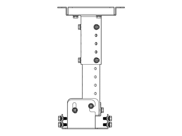 Panasonic ET-PKL100H - Monteringssats (takfäste, anslutningsplatta, 2 justeringspålar, 2 vinkeljusterare) - för projektor - för PT-LB306, LRW35, LRZ3