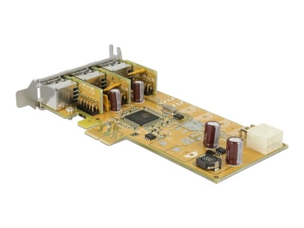Delock - USB-adapter - PCIe 1.1 - PoweredUSB 2.0 (12 V) x 3