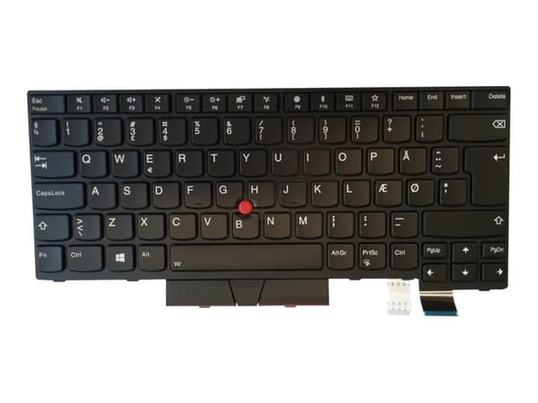 Darfon - Ersättningstangentbord för bärbar dator - med Trackpoint, UltraNav - bakgrundsbelyst - QWERTY - dansk - för ThinkPad A475 20KL, 20KM; T470 2