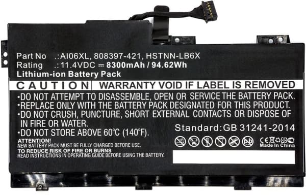 CoreParts - Batteri til bærbar PC - litiumion - 8300 mAh - 94.6 Wh - svart - for HP ZBook 17 G3 Mobile Workstation