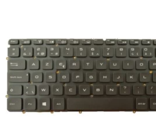 Dell - Erstatningstastatur for bærbar PC - Belgisk - for XPS 13 (L321X), 13 (L321X-MLK), 13 (L322X)