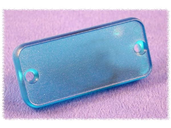 Hammond Electronics 1455PPLTBU-10 Endeplade (L x B x H) 8 x 120.5 x 30.5 mm ABS Blå (transparent) 10 stk