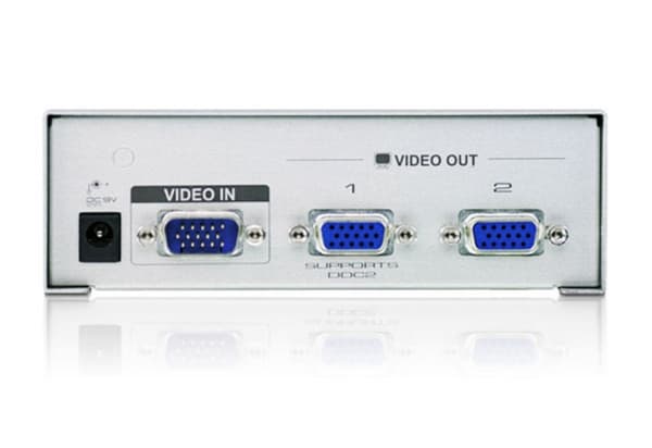 ATEN VS92A - Linjedelare för video - 2 x VGA - skrivbordsmodell