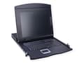 Miniatyrbild 1 av 4: 19" LCD KVM-konsol, 43 cm (17") TFT, VGA, USB+ PS/2, CH