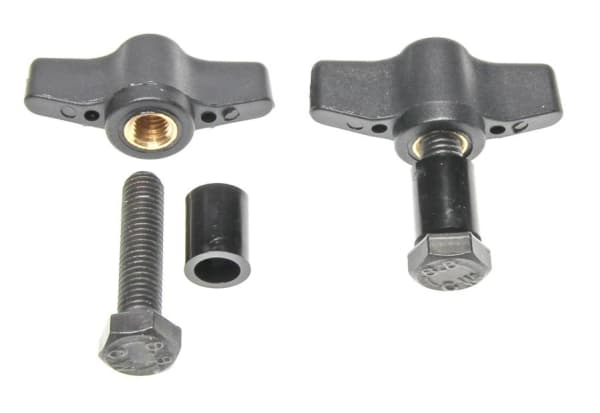 Brodit 215670, Trubbig skruv, Svart, Grå, 2 styck