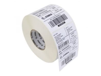 Zebra ZipShip PolyPro 3000T - Polypropylen (PP) - matt - permanenter Acrylklebstoff - beschichtet - klar - 75 x 35 mm 5280 Etikett(en) (3 Rolle(n) x Svart