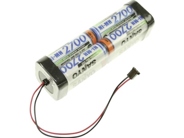 Panasonic Doppelwürfel F2x2x2 Graupner Batteripakke Celletal: 8 Batteristørrelse: R6 (AA) Kabel, Stik NiMH 9.6 V 2700 mAh