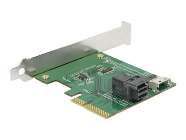 DeLOCK PCI Express-kort - 38-pinners SFF-8654 4i-sokkel - 36-pinners SFF-8643-kontakt - PCI Express x4, V3.0 - opptil 24 Gbps (89923)