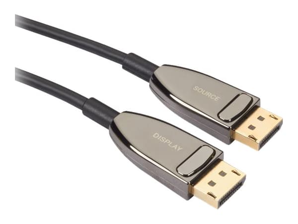 Black Box Active Optical Cable - DisplayPort-kabel - DisplayPort (hann) til DisplayPort (hann) - DisplayPort 1.4 - 100 m - Active Optical Cable (AOC)